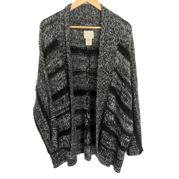 BILLABONG GREY AND BLACK KNIT CARDIGAN SIZE LARGE - Picture 3 of 6